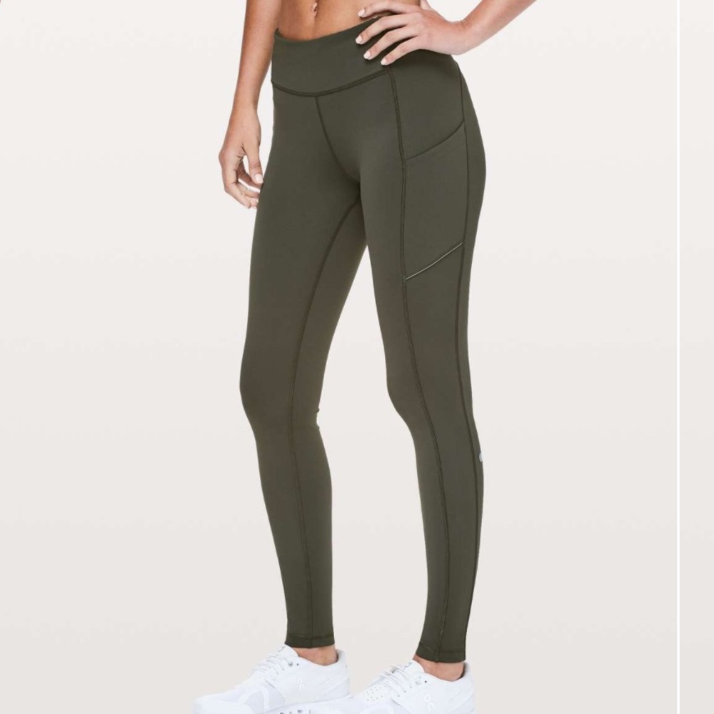 Lululemon Speed Up Tight *Full-On Luxtreme 28" Dark Olive Size 8